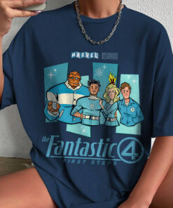 Alternative view of Vintage The Fantastic Four First Steps Shirt, The Fantastic Four Tee, Reed Richards Shirt, Birthday Gift