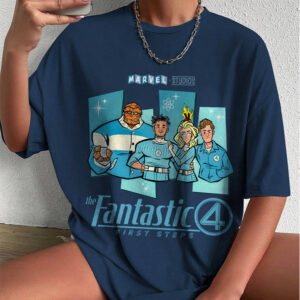 Alternative view of Vintage The Fantastic Four First Steps Shirt, The Fantastic Four Tee, Reed Richards Shirt, Birthday Gift