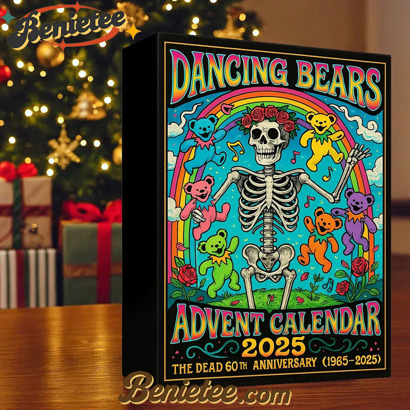 HOT Grateful Dead Advent Calendar 2025, Christmas Countdown Advent Calendar Gift Box with 24 Acrylic Ornaments - Image 2