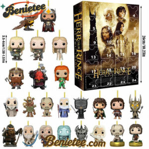 HOT the Lord of the Rings Advent Calendar 2025, Christmas Countdown Advent Calendar Gift Box with 24 Acrylic Ornaments