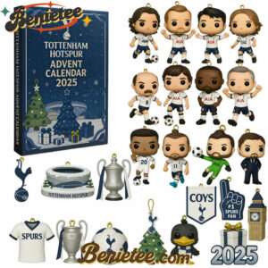 HOT Tottenham Hotspur Advent Calendar, Christmas Countdown Advent Calendar Gift Box with 24 Acrylic Ornaments