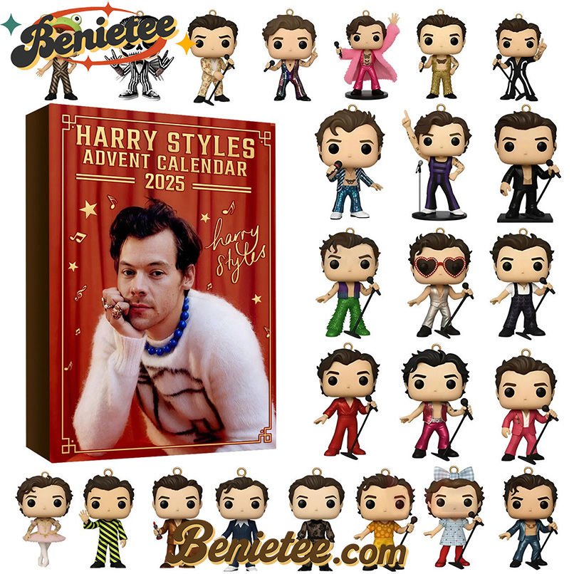Harry Styles Advent Calendar 2025 CHRISTMAS GIFT, CHRISTMAS IDEA, Christmas Countdown Advent Calendar Gift Box with 24 Acrylic Ornaments