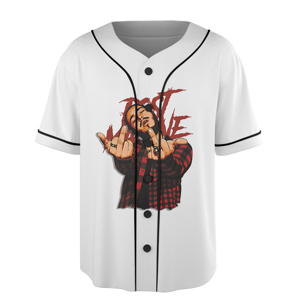 Post Malone Jelly Roll Tour Baseball Jersey, Personalized Post Malone And Jelly Roll Big Ass Stadium Tour 2025 Baseball Jersey, Baseball Jersey - Image 2