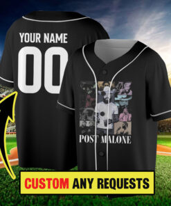 Custom Vintage Post Malone Jelly Roll Jersey, The BIG ASS Stadium Tour 2025, Posty Tour Shirt Concert TourJersey, Jelly Roll Jersey