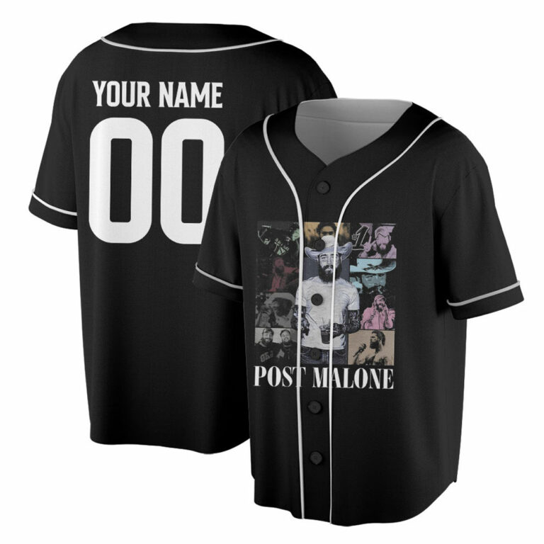 Alternative view of Custom Vintage Post Malone Jelly Roll Jersey, The BIG ASS Stadium Tour 2025, Posty Tour Shirt Concert TourJersey, Jelly Roll Jersey