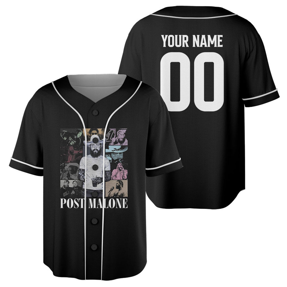 Custom Vintage Post Malone Jelly Roll Jersey, The BIG ASS Stadium Tour 2025, Posty Tour Shirt Concert TourJersey, Jelly Roll Jersey - Image 4