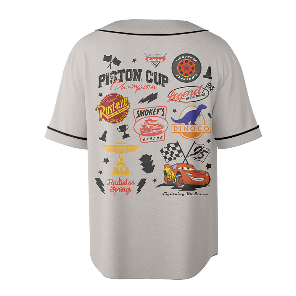 Vintage Disneyy Cars Jersey, Cozy Cone Map Of Radiator Springs Jersey, Lightning Mcqueen Jersey,Coquette Bow Bracelet Disneyy Cars Jersey - Image 3