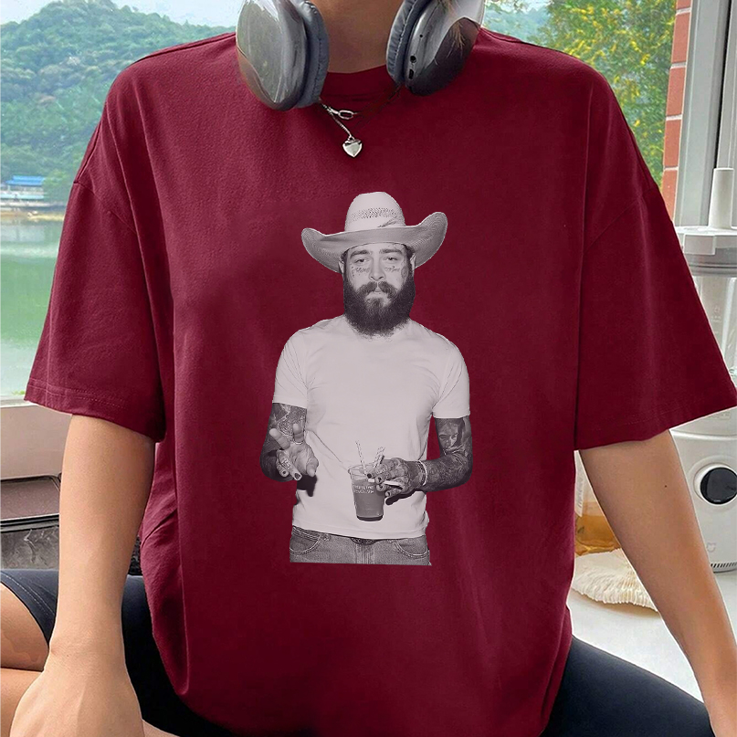 Vintage Post Malone T-Shirt - F1 Trillion Tour, Vintage Post Malone Graphic, Post Malone Jelly Roll Concert Tour Shirt - Image 5