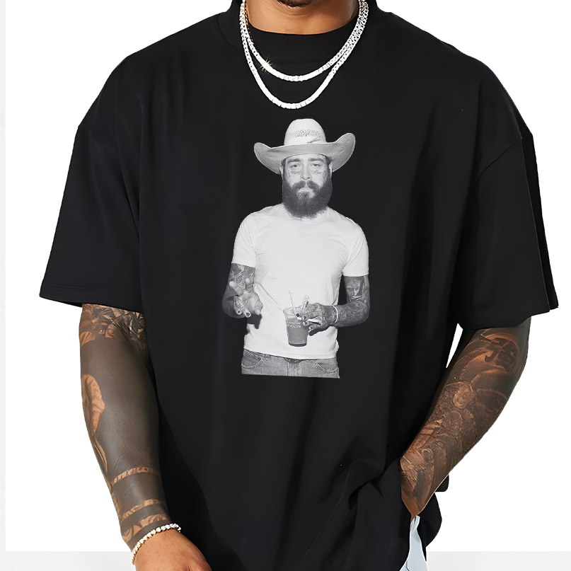 Vintage Post Malone T-Shirt - F1 Trillion Tour, Vintage Post Malone Graphic, Post Malone Jelly Roll Concert Tour Shirt - Image 4