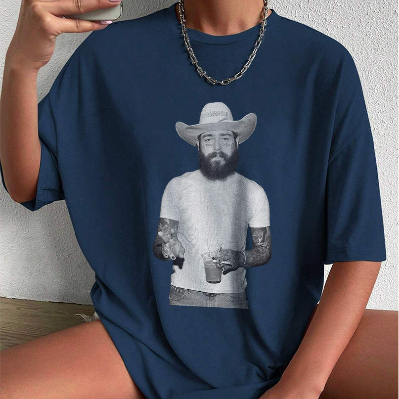 Vintage Post Malone T-Shirt - F1 Trillion Tour, Vintage Post Malone Graphic, Post Malone Jelly Roll Concert Tour Shirt - Image 3