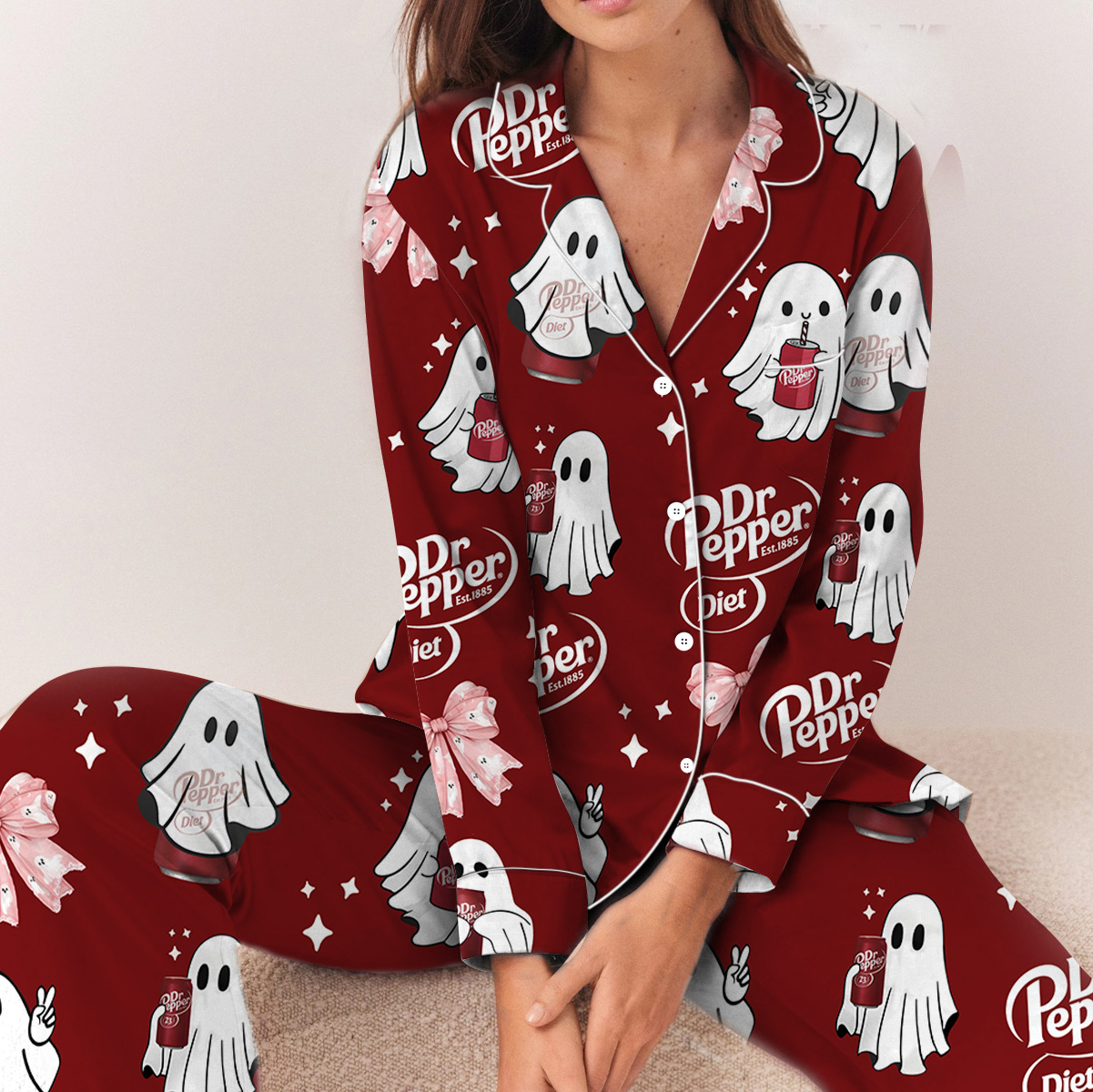 Halloween Season Satin Pajamas Set For Women - Image 6
