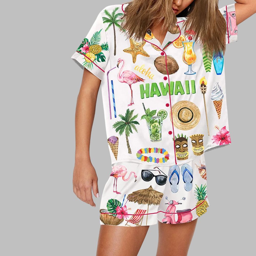 Hawaii Aloha Travel Aperol Spritz Pajama Set - Image 2