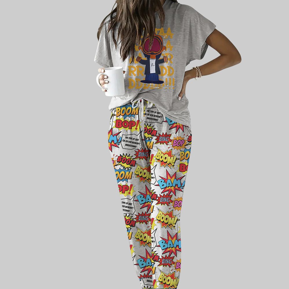 Hip-Hop Artist Casual Pajama Set For Women - Image 2