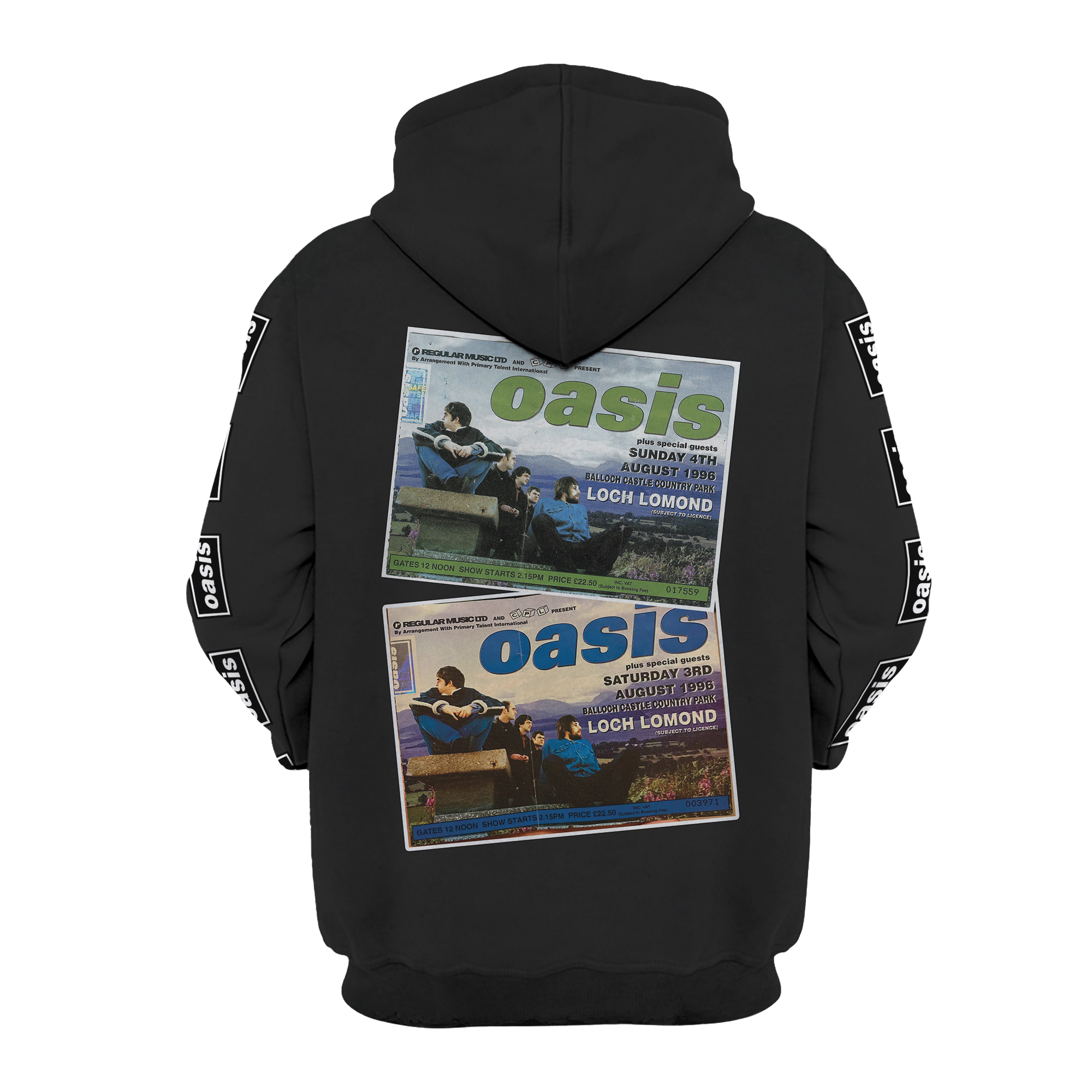 1996 Oasis "Oasis" Album Music Classic White Unisex Jersey Reprint - Image 5