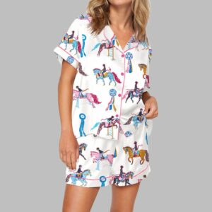 Horse Girls Pajama Set For Women