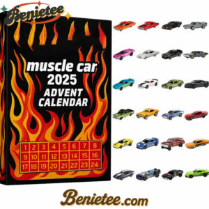 Hot Wheels Car Advent Calendar 2025, Christmas Countdown Advent Calendar Gift Box with 24 Acrylic Ornaments