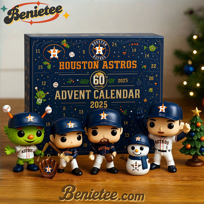 Houston Astros Advent Calendar 2025 60th Anniversary Christmas Gift, Christmas Idea, Christmas Countdown Advent Calendar Gift Box with 24 Acrylic Ornaments - Image 2