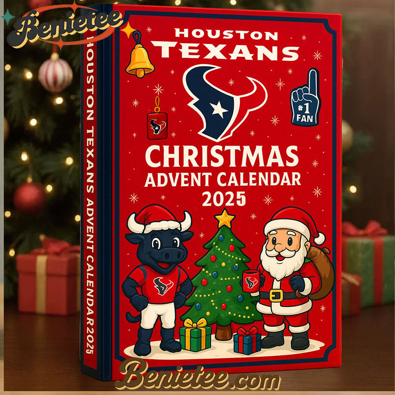 Houston Texans Advent Calendar 2025 24th Anniversary Christmas Gift, Christmas Idea, Christmas Countdown Advent Calendar Gift Box with 24 Acrylic Ornaments - Image 2
