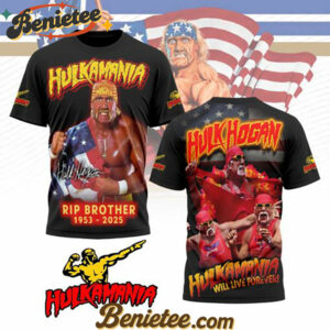 Hulk Hogan T Shirt Gift For Fans, Hulk Hogan 40 Years 1984-2024 Thank You For The Memories T-Shirt