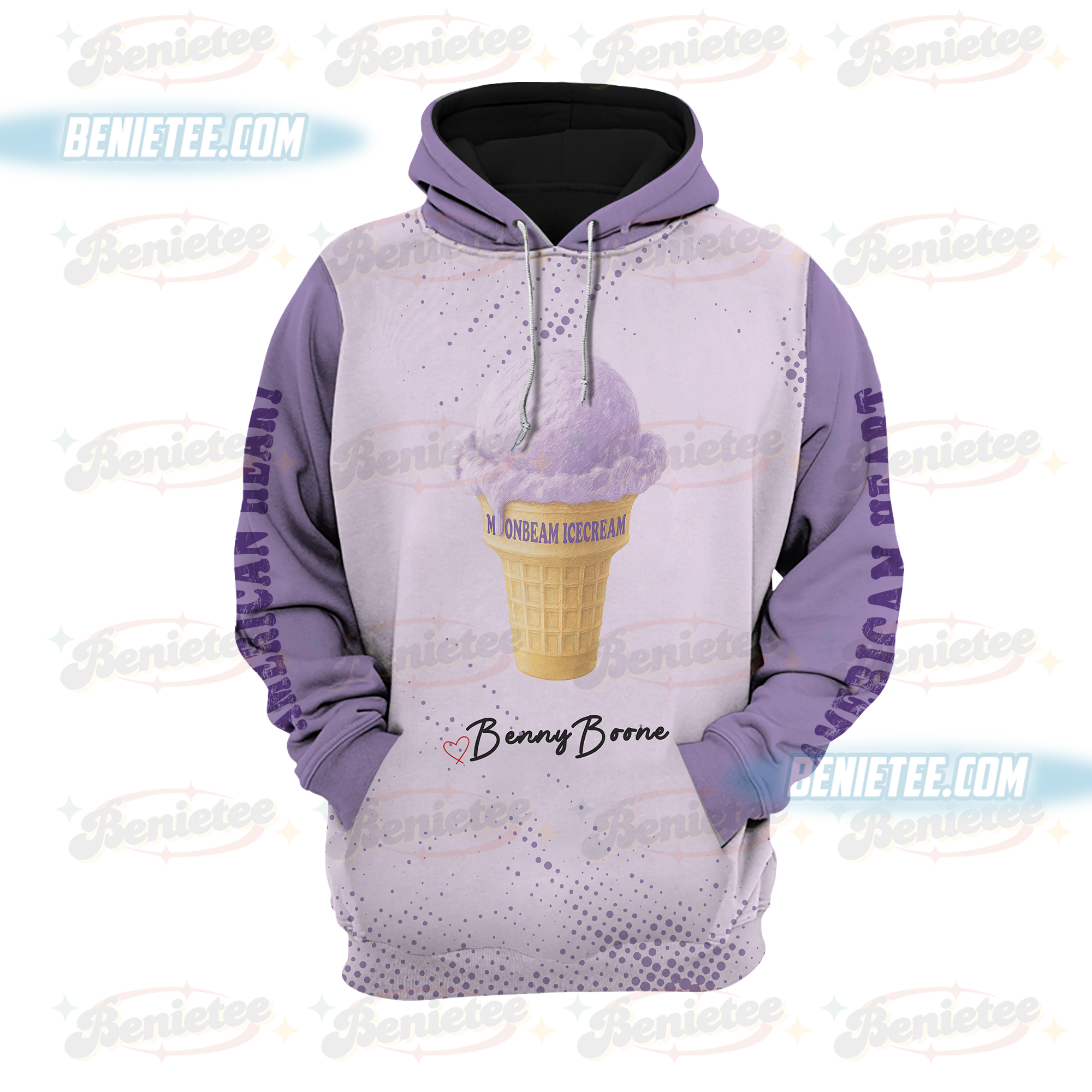Ice Cream 3D Hoodie, Music Hoodie - Image 2