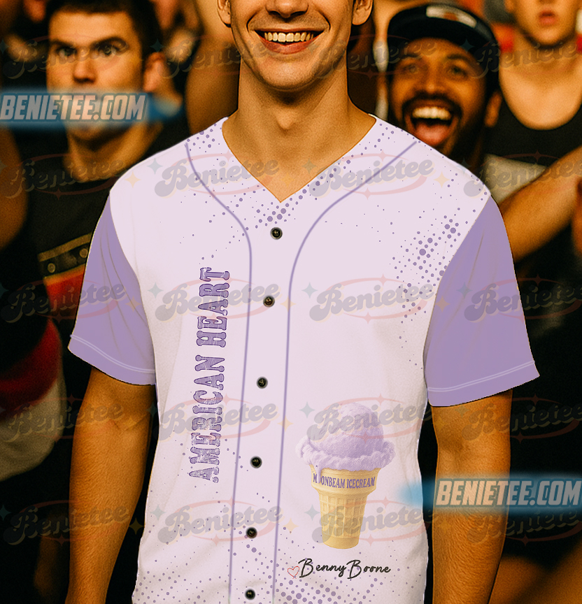 Ice Cream Baseball Jersey, Benson Boone Jersey - Image 5