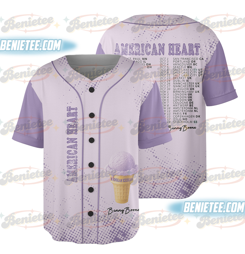 Ice Cream Baseball Jersey, Benson Boone Jersey
