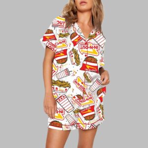 In-N-Out Burger Print Pajama Set