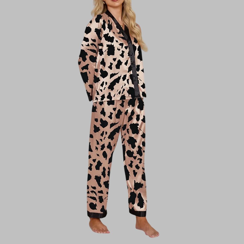 Irregular Graphic Pajama Set - Image 2