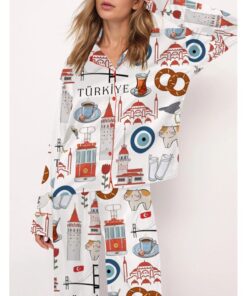 Alternative view of Istanbul Turkey Travel Pajama Set For Women