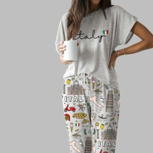 Italy Casual Pajama Set For Women