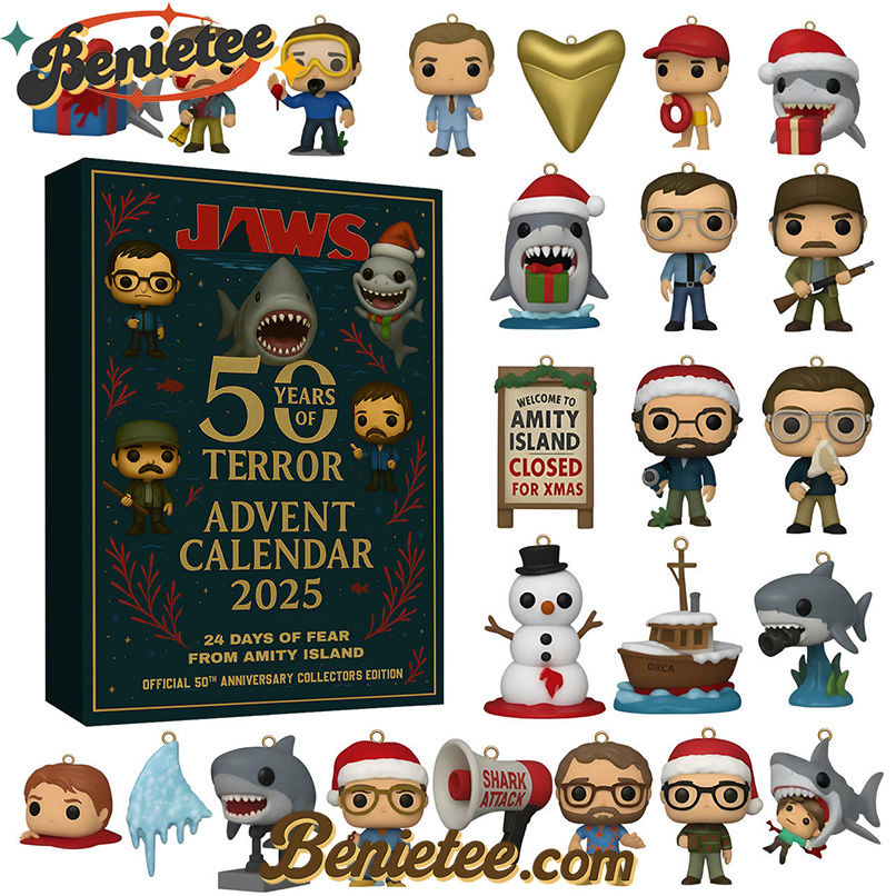 JAWS Advent Calendar 2025 CHRISTMAS GIFT, CHRISTMAS IDEA, Christmas Countdown Advent Calendar Gift Box with 24 Acrylic Ornaments