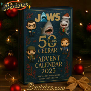 Jaws Advent Calendar 2025, Christmas Countdown Advent Calendar Gift Box with 24 Acrylic Ornaments