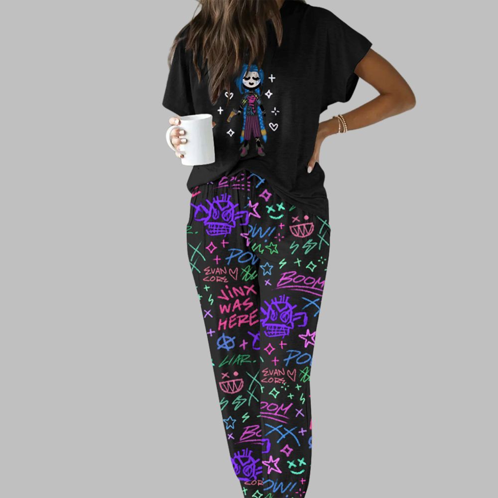Jinx Girl Casual Pajama Set - Image 2
