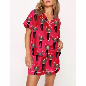 Jumping Musk Short Sleeve Pajama Set