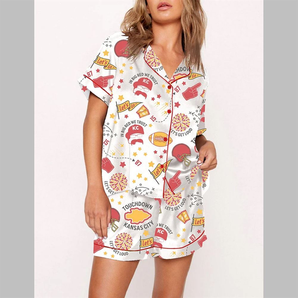 KC Chiefs Football Pajama Set