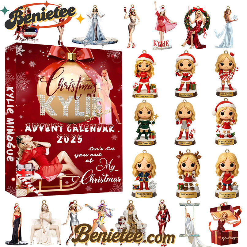 Kylie on Show - a true tribute to Kylie Minogue Advent Calendar 2025 CHRISTMAS GIFT, CHRISTMAS IDEA, Christmas Countdown Advent Calendar Gift Box with 24 Acrylic Ornaments - Image 3
