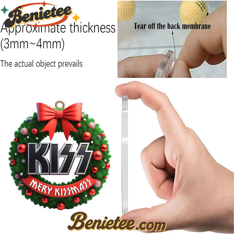 Kiss Band Premium Advent Calendar 2025 CHRISTMAS GIFT, CHRISTMAS IDEA, Christmas Countdown Advent Calendar Gift Box with 24 Acrylic Ornaments - Image 3