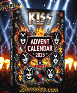 Kiss Band Premium Advent Calendar 2025 CHRISTMAS GIFT, CHRISTMAS IDEA, Christmas Countdown Advent Calendar Gift Box with 24 Acrylic Ornaments
