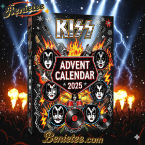 Kiss Band Premium Advent Calendar 2025 CHRISTMAS GIFT, CHRISTMAS IDEA, Christmas Countdown Advent Calendar Gift Box with 24 Acrylic Ornaments