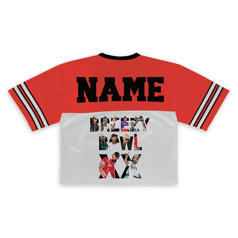 Personalized Chris Brown Tour Croptop Football Jersey, Breezy Bowl XX 2025 Football Jersey, Breezy Bowl XX 2025 Jersey, Chris Brown Shirt, Breezy Bowl Tee - Image 3