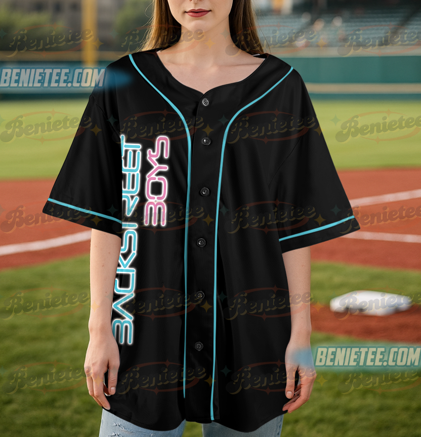 Vintage Backstreet Boys Millennium Tour Music Baseball Jersey - Image 5