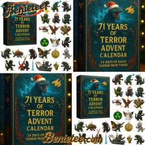 Kaiju Godzilla Advent Calendar 2025, Christmas Countdown Advent Calendar Gift Box with 24 Acrylic Ornaments