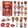 Kansas City Chiefs Advent Calendar 2025, Christmas Countdown Advent Calendar Gift Box With 24 Acrylic Ornaments