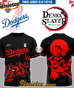LA Dodgers x Demon Slayer Tanjiro Baseball Jersey 2025, Custom Anime Trending, Gift For Anime Lovers