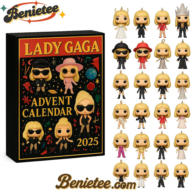 Lady Gaga Advent Calendar 2025, Christmas Countdown Advent Calendar Gift Box with 24 Acrylic Ornaments - Image 4