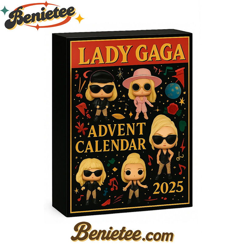 Lady Gaga Advent Calendar 2025, Christmas Countdown Advent Calendar Gift Box with 24 Acrylic Ornaments - Image 3