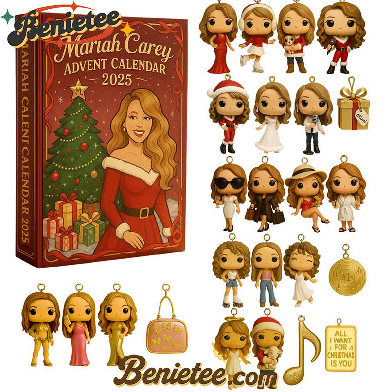 LIMITED Mariah Carey Advent Calendar 2025, Christmas Countdown Advent Calendar Gift Box with 24 Acrylic Ornaments - Image 2