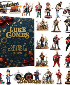 Luke Combs Premium Advent Calendar 2025 CHRISTMAS GIFT, CHRISTMAS IDEA, Christmas Countdown Advent Calendar Gift Box with 24 Acrylic Ornaments