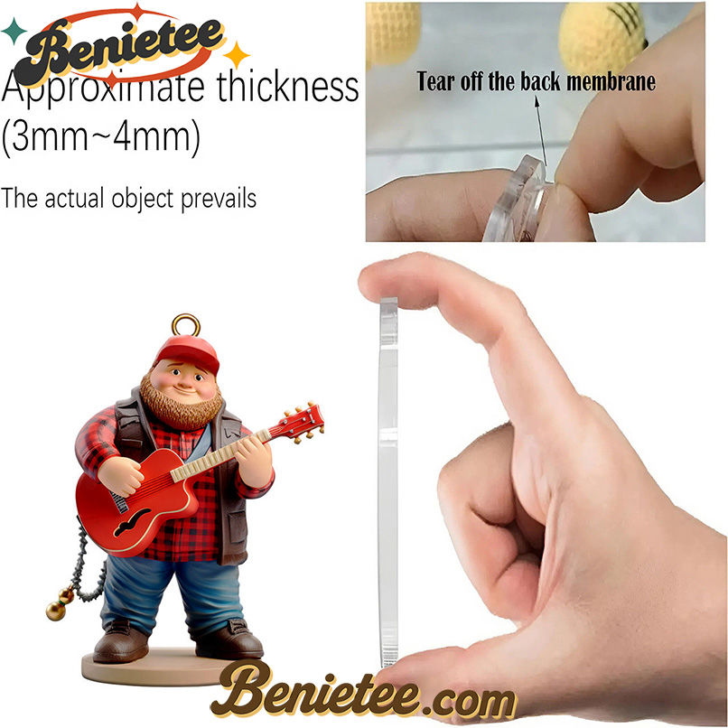 Luke Combs Premium Advent Calendar 2025 CHRISTMAS GIFT, CHRISTMAS IDEA, Christmas Countdown Advent Calendar Gift Box with 24 Acrylic Ornaments - Image 5