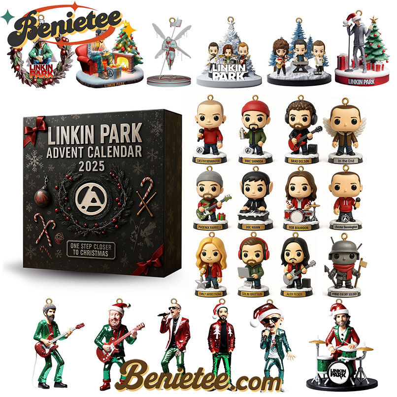 Linkin Park One Step Closer Advent Calendar 2025 CHRISTMAS GIFT, CHRISTMAS IDEA, Christmas Countdown Advent Calendar Gift Box with 24 Acrylic Ornaments - Image 3